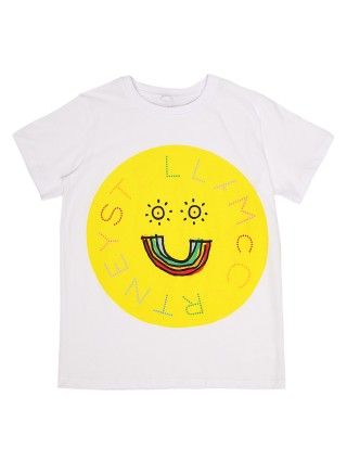 Белая футболка STELLA MCCARTNEY KIDS: фото 1 - Invogue